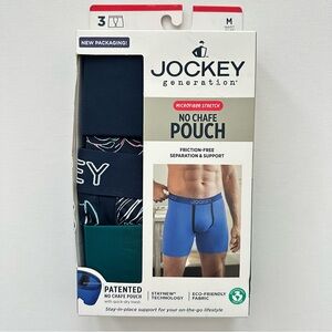 Jockey Generation Men’s 3 Pack Microfiber Stretch No Chafe Boxer Brief Medium